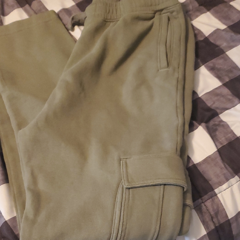 Abercrombie Kids Olive Cargo Pants